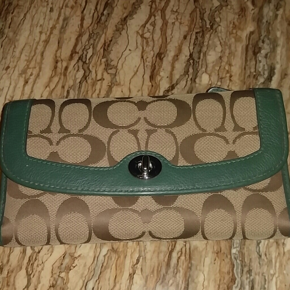 Coach checkbook wallet